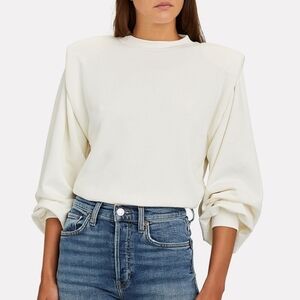 Les Coyotes De Paris Alison Crewneck Shoulder Sweater Size Medium